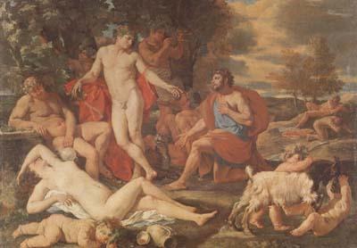 Nicolas Poussin Midas and Bacchus (mk08) oil painting image